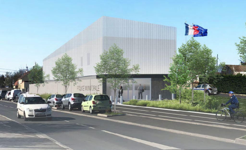 Futur Poste de Police Municipale en 3D - Agrandir l'image, fenêtre modale